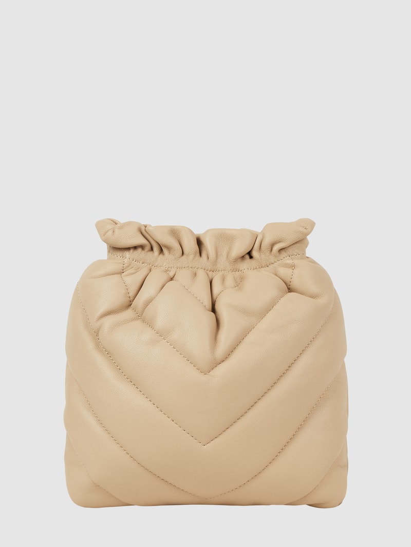 Crossbody Bag aus Leder Modell 'Lilou' in beige