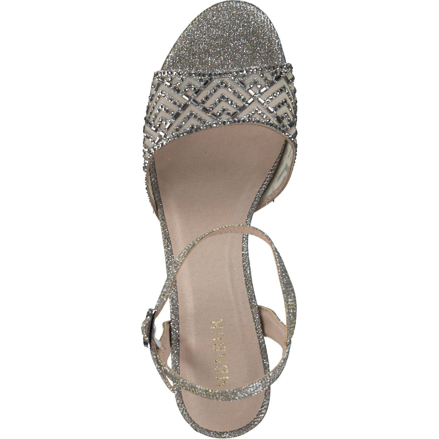 Menbur 23683, Plateau-Sandaletten, Damen, grey