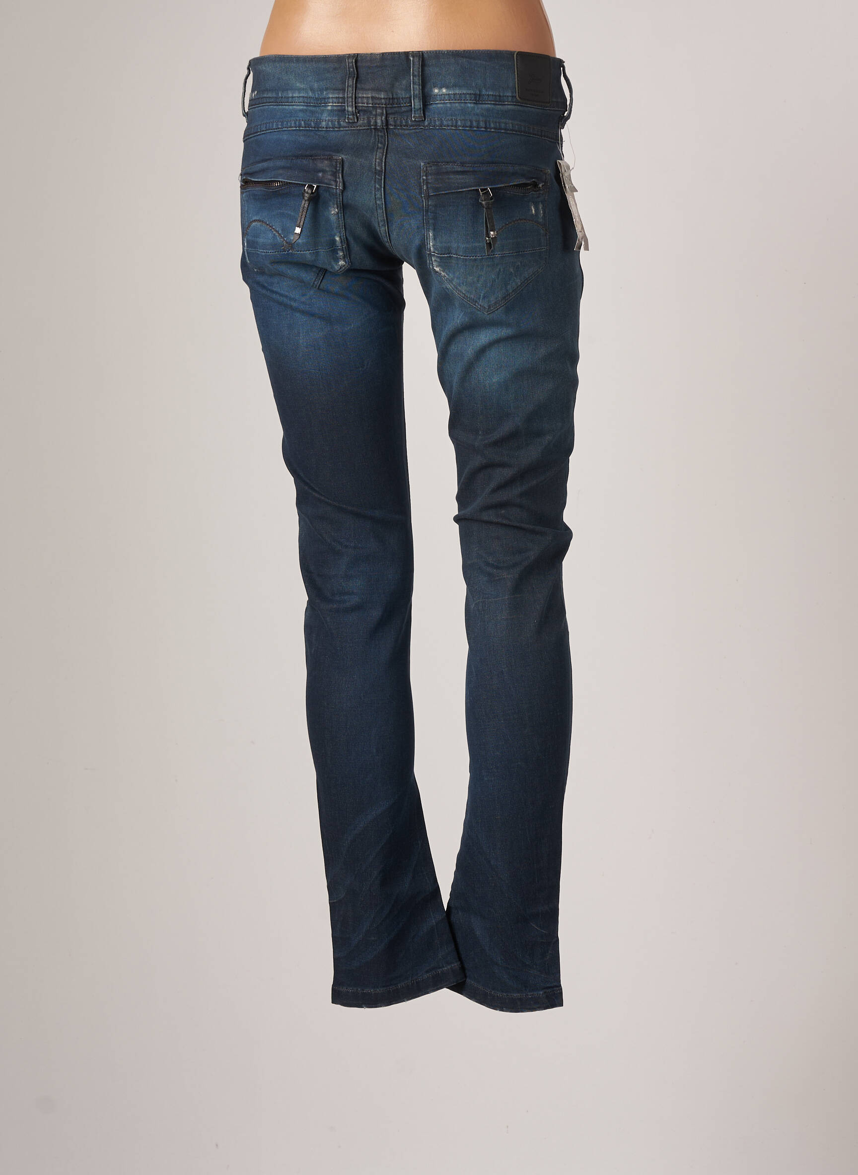 G Star Jeans Coupe Droite Femme couleur bleu