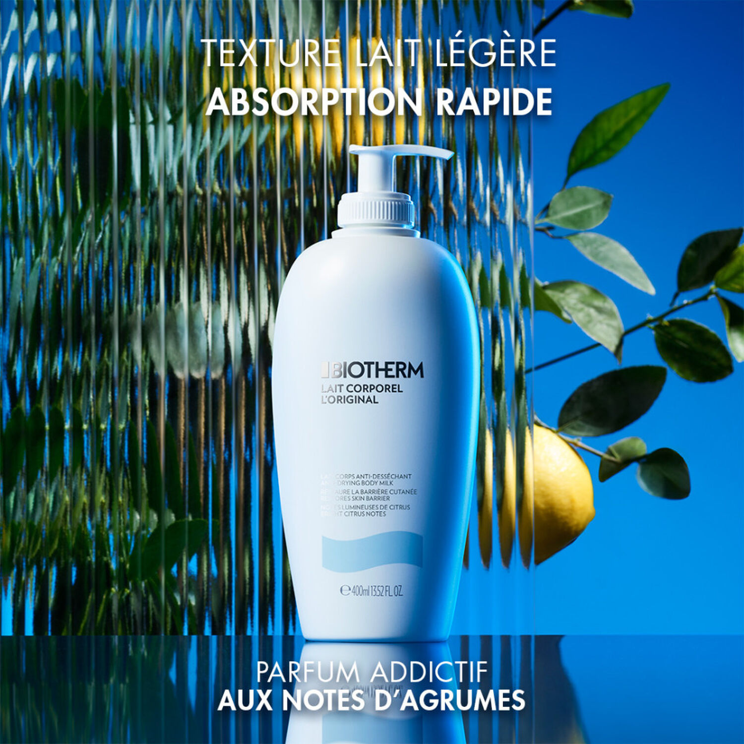 Biotherm Lait Corporel Lait Corporel Anti-Dessèchement aux Extraits d'Agrumes 400 ml