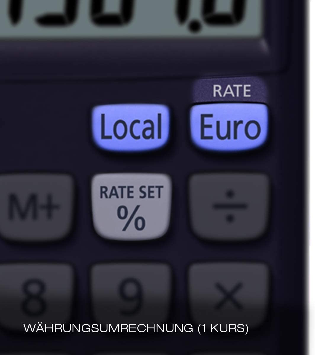 Casio SL-300VERA Taschenrechner Solar/Batterie 8-stellig mit Euro-Umrechnungsfunktion