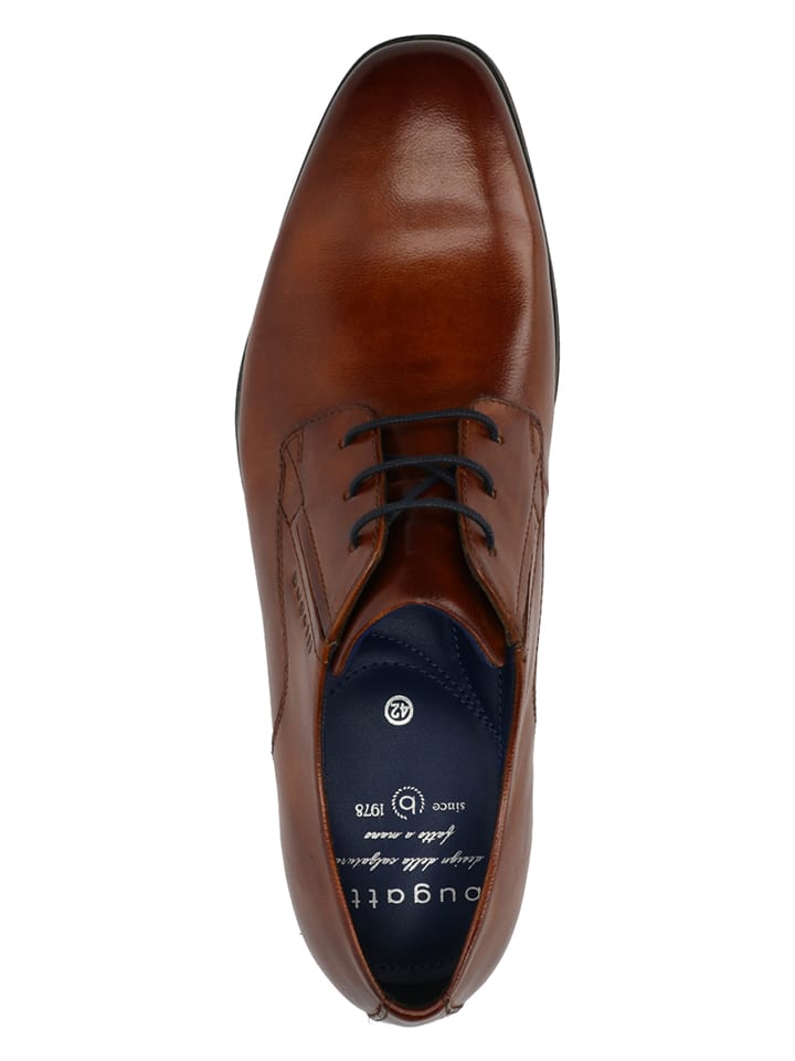 Bugatti Leder-Schnürschuhe 