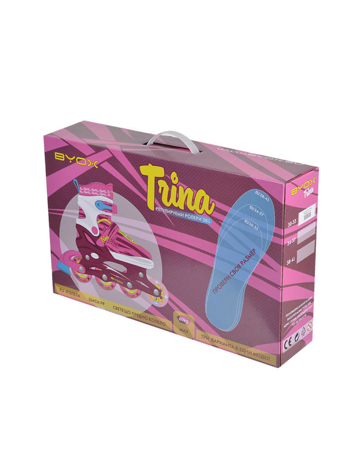 Byox Inliner Kinder Trina 3 in 1 in rosa günstig kaufen 30-33