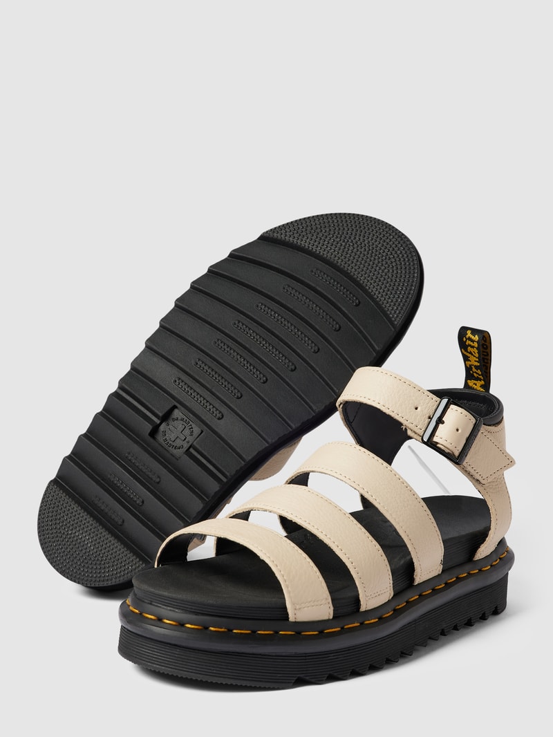 Sandalen aus echtem Leder Modell 'Blaire' in beige