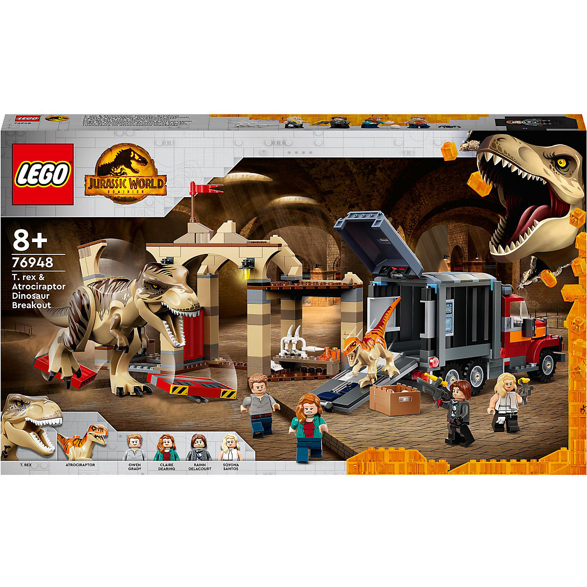 LEGO® Jurassic World 76948 T. Rex & Atrociraptor: Dinosaurier-Ausbruch