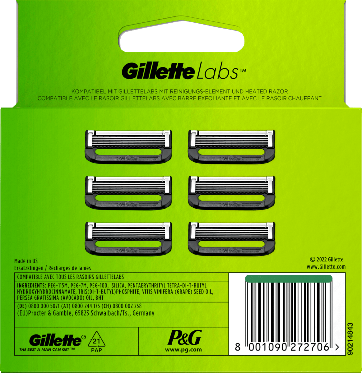 Rasierklingen, Labs, 6 St