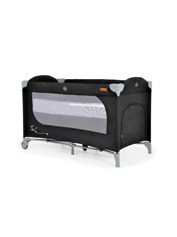 Cangaroo Reisebett Skyglow 2 Ebenen in schwarz günstig kaufen 60x120 cm