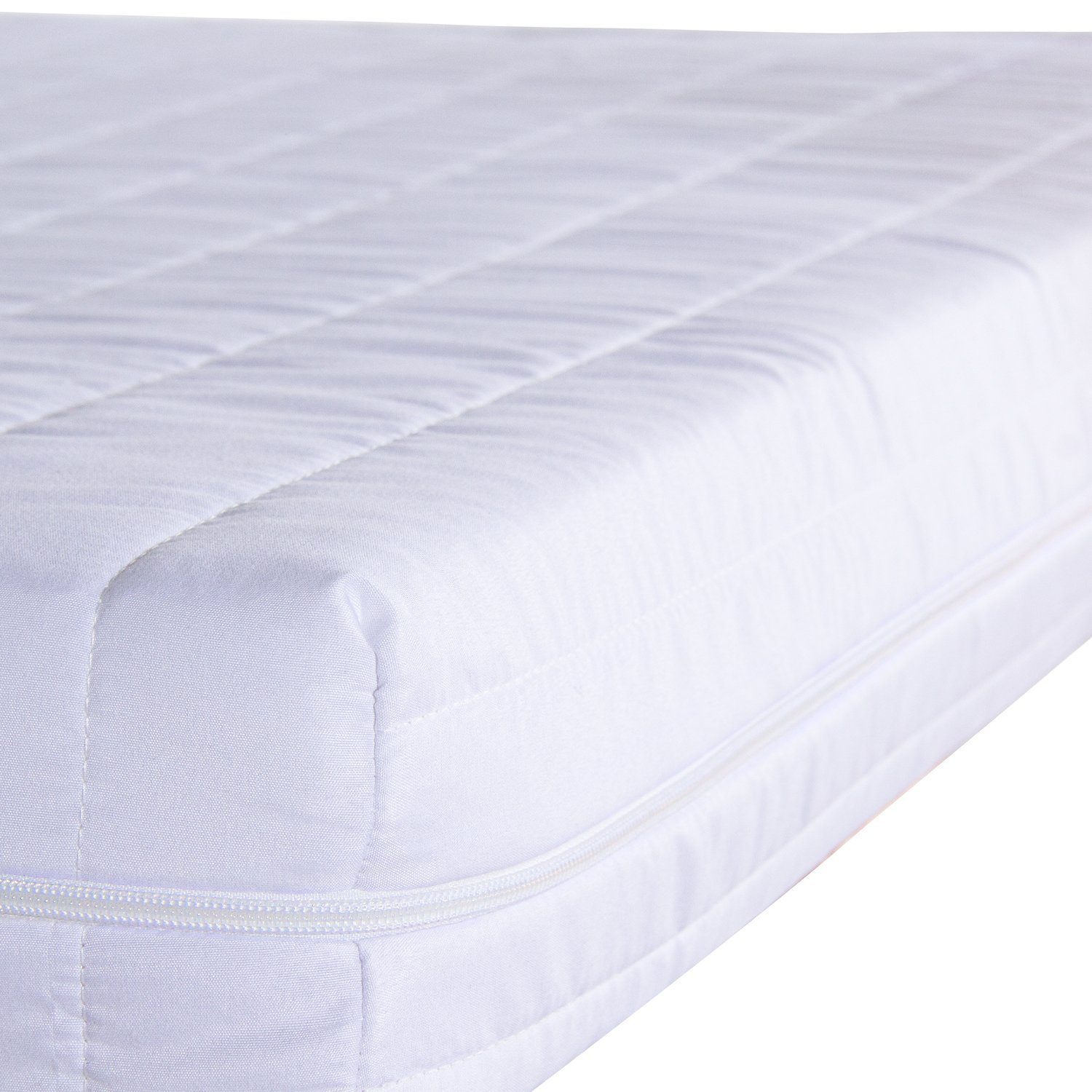 Komfortschaummatratze Easy Comfort Matratze Komfortschaum Rollmatratze Härtegrad 3 (H3) Weiß 100x200 cm, Como, 12 cm hoch