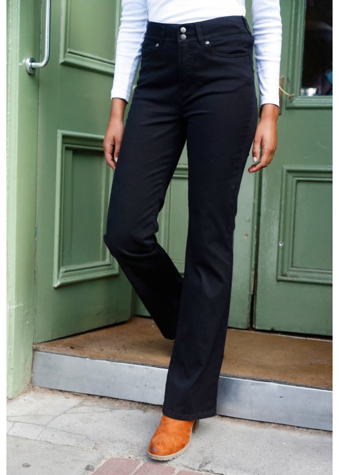 Super-Stretch-Push-Up-Jeans mit Bequembund, Bootcut