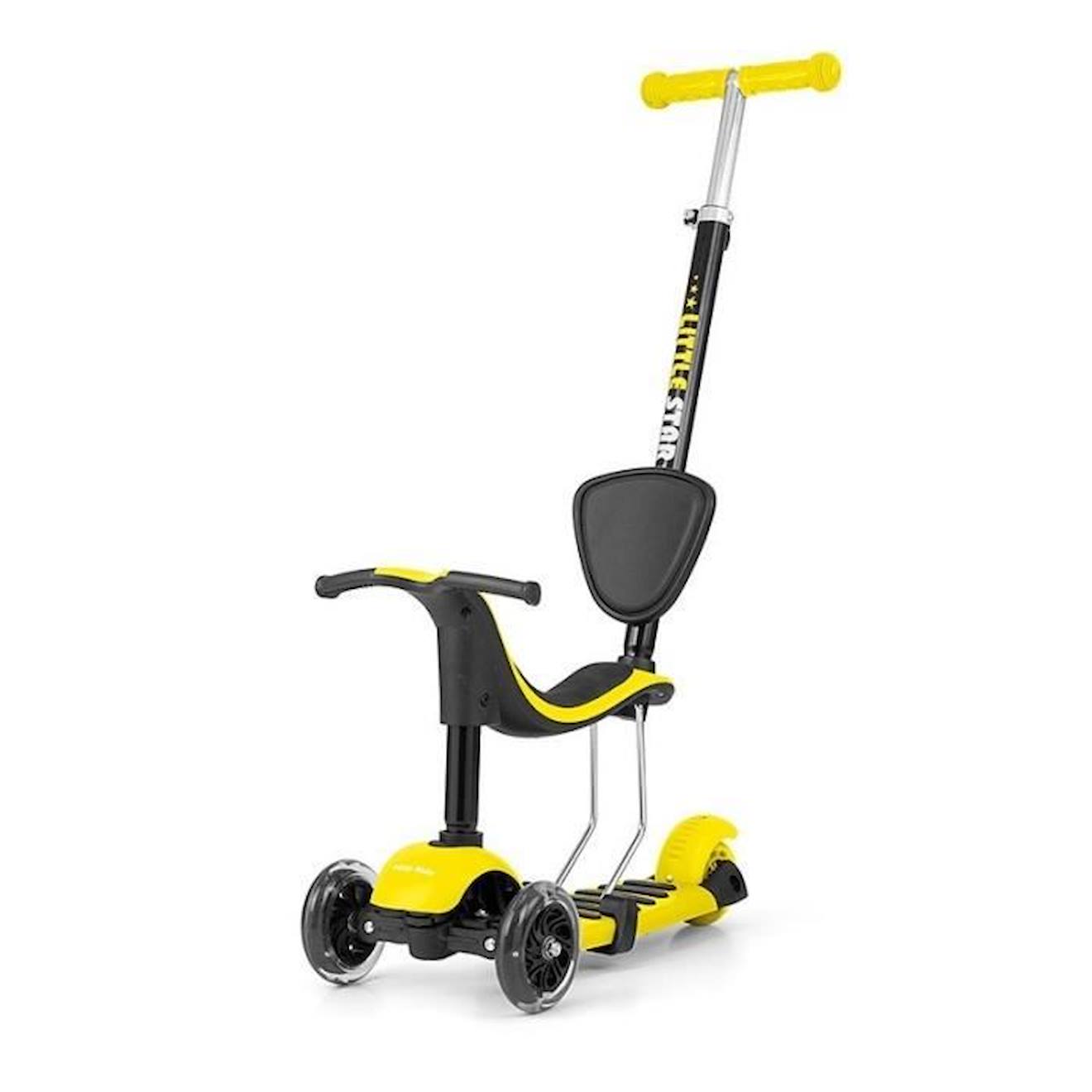 Milly Mally Little Star 3-in-1 step Marchepied Pour Enfant Junior Frein à pied Jaune jaune