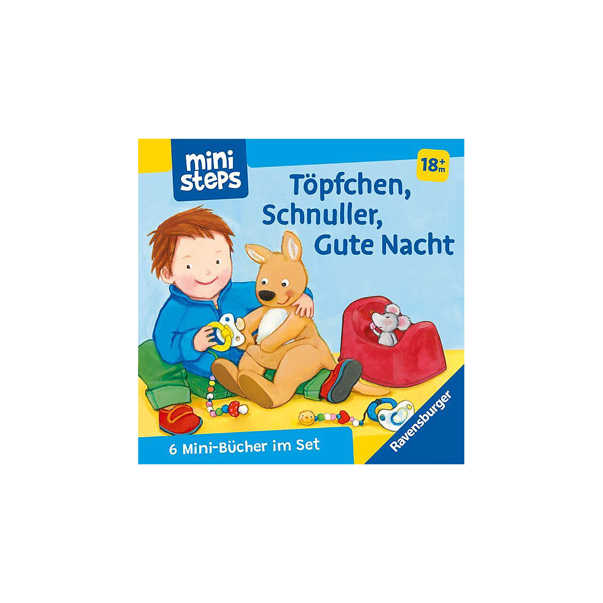 ministeps: Mein erster Bücher-Würfel: Töpfchen, Schnuller, Gute Nacht (Bücher-Set)