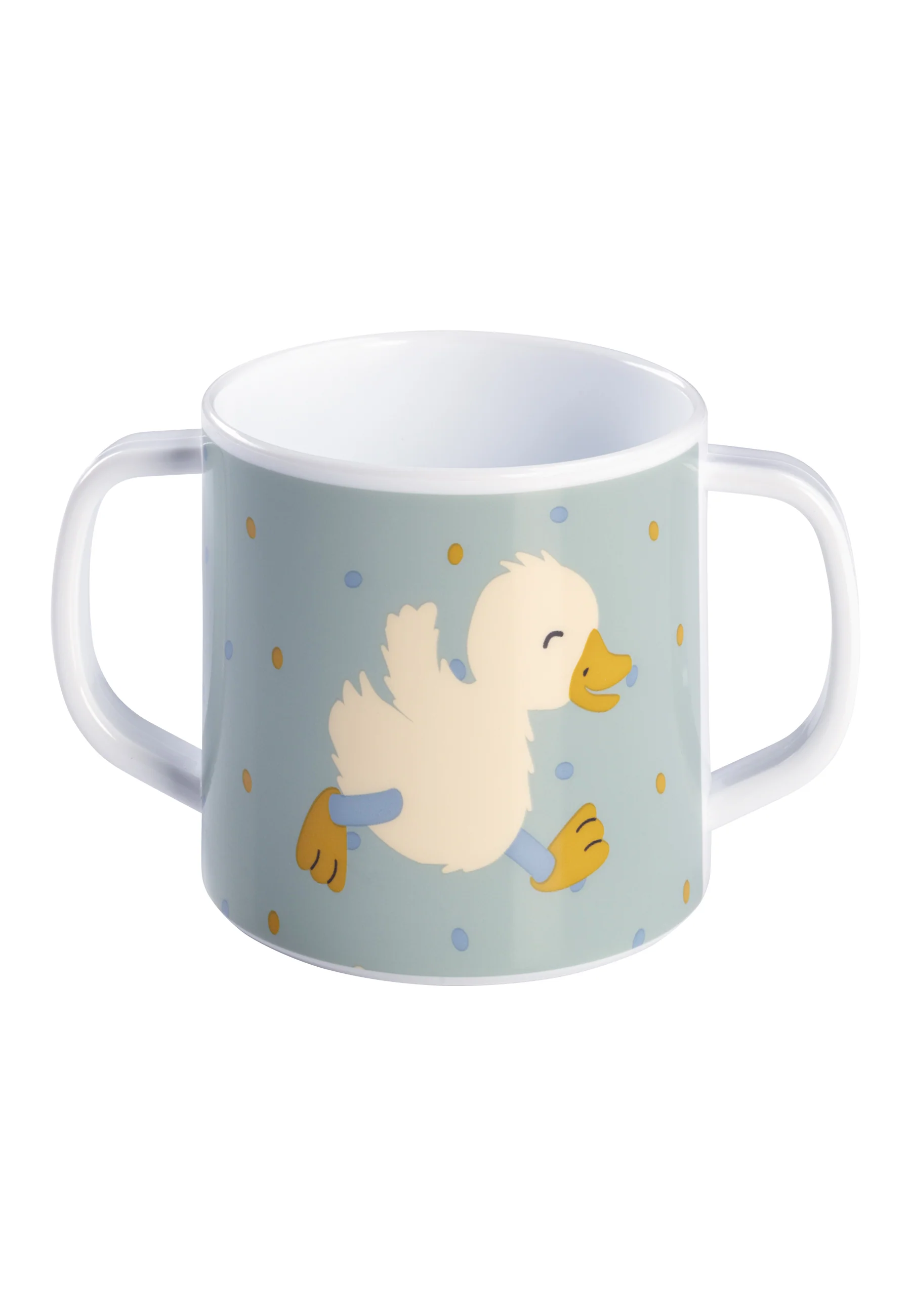 Trinklerntasse mit Trinkaufsatz, Ente Edda