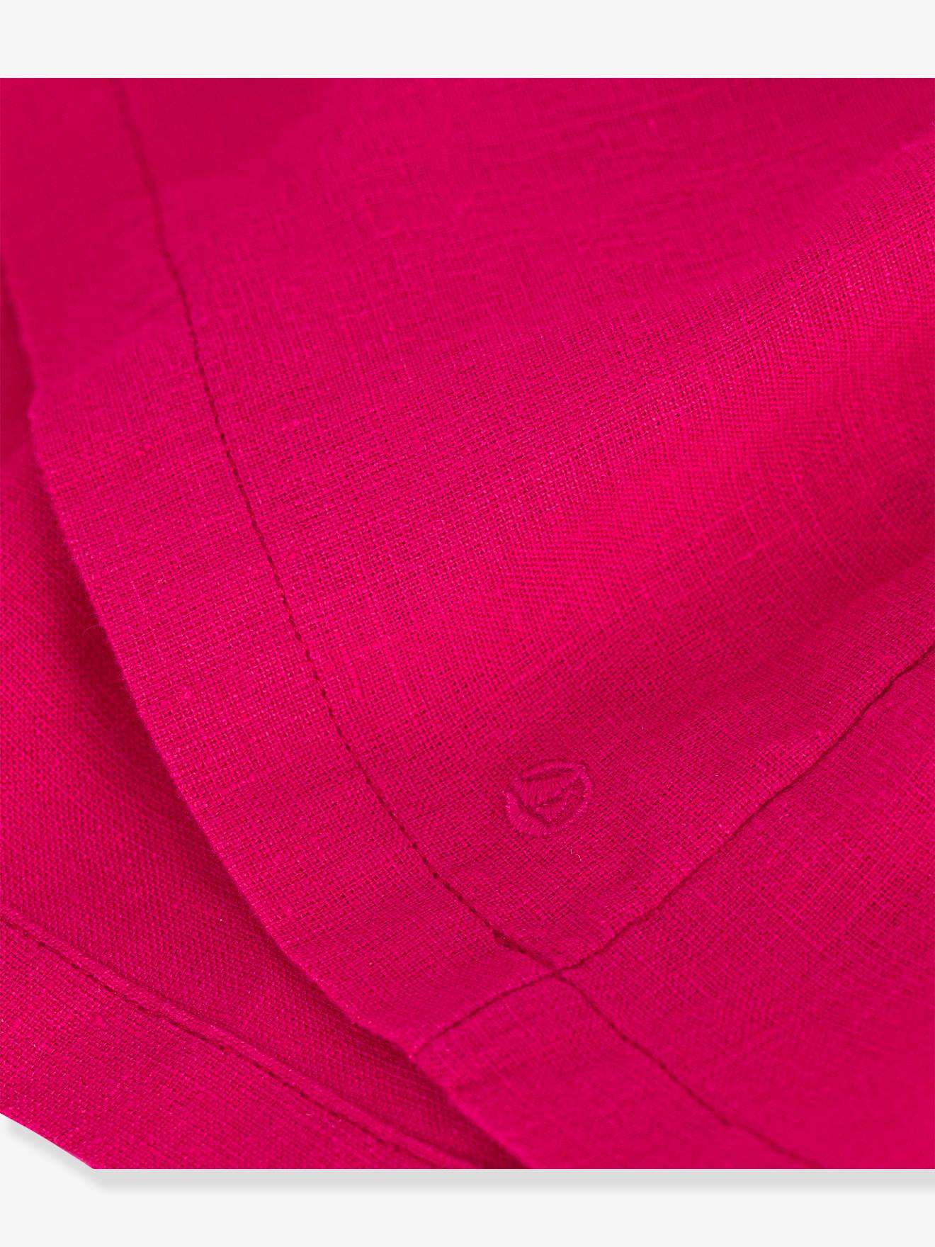 Petit Bateau Mädchen Leinenkleid PETIT BATEAU - rot