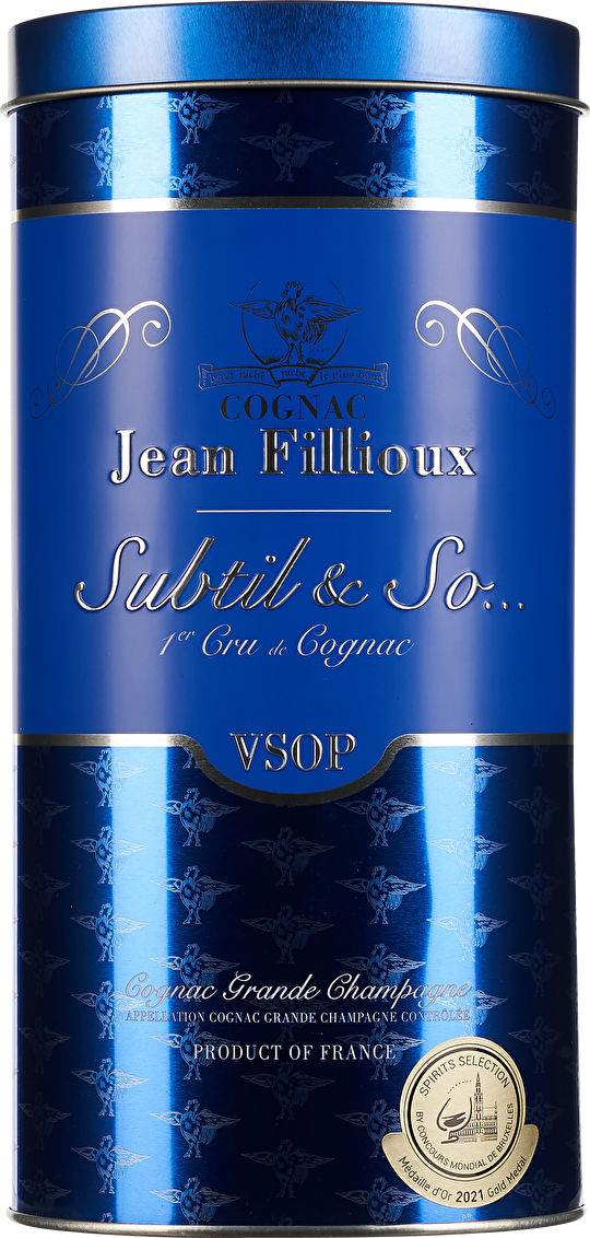 Jean Fillioux Cognac Subtil & So 1er Cru VSOP 0,7 Liter in Tube