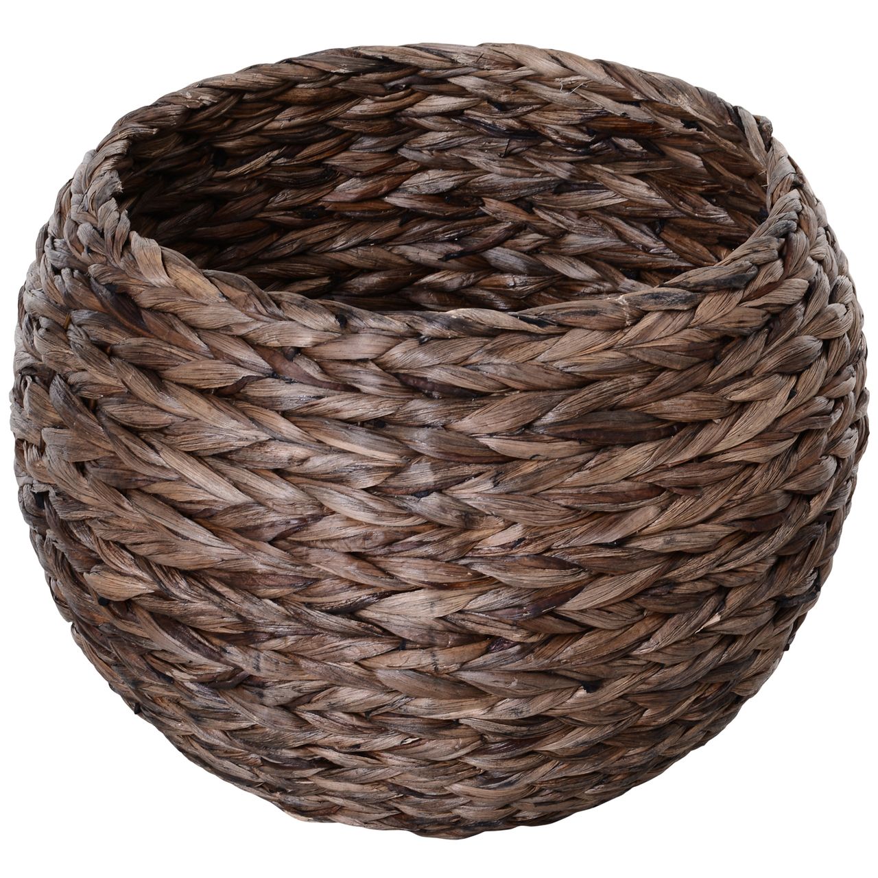 PawHut Rattan Katzenkorb Katzenhütte Katzenhöhle mit Kissen Haustierbett Braun