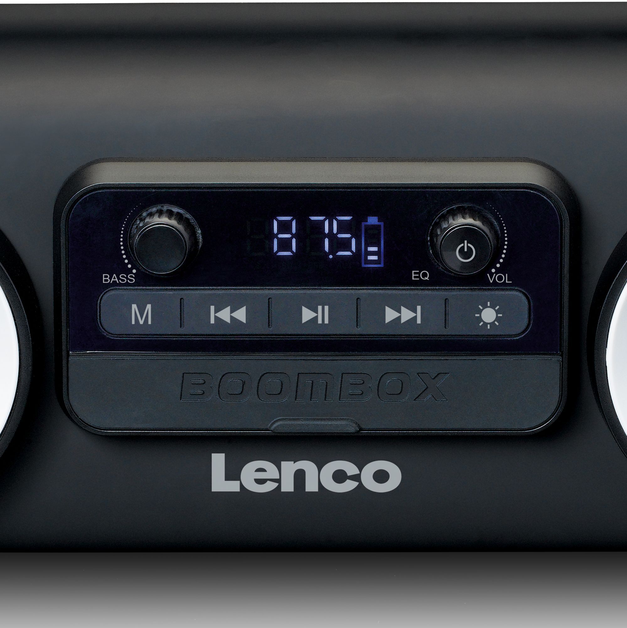 Lenco SPR-100BK tragbare Bluetooth Lautsprecher