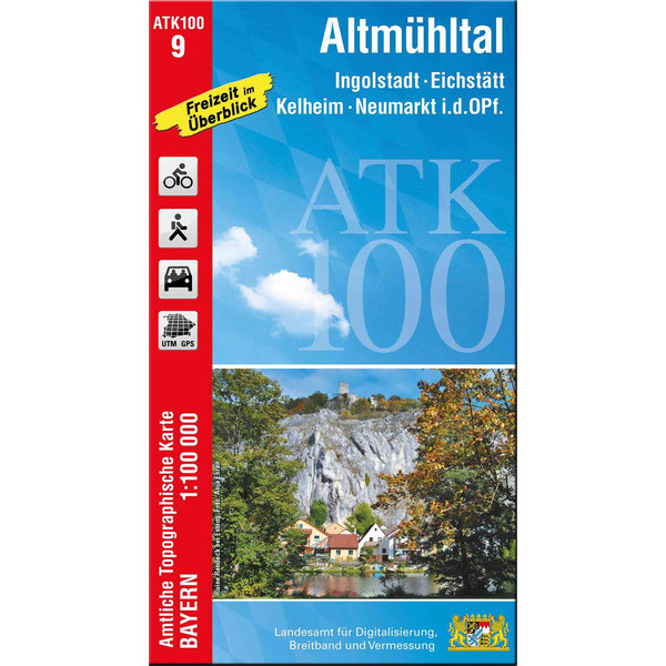 ALTMÜHLTAL 1:100 000 - Wanderkarte