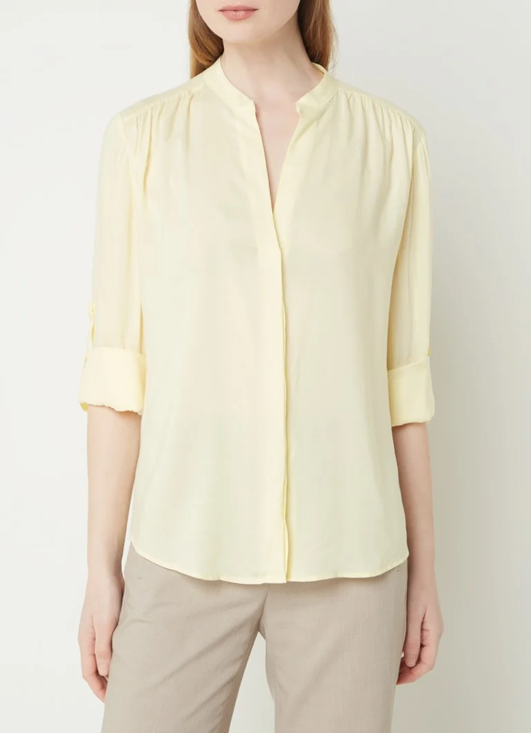 HUGO BOSS  Banoria blouse met plooidetail