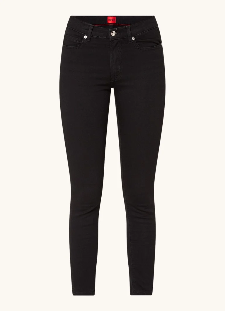 Blugi HUGO BOSS 932 cu talie medie, croială slim, de culoare spălată