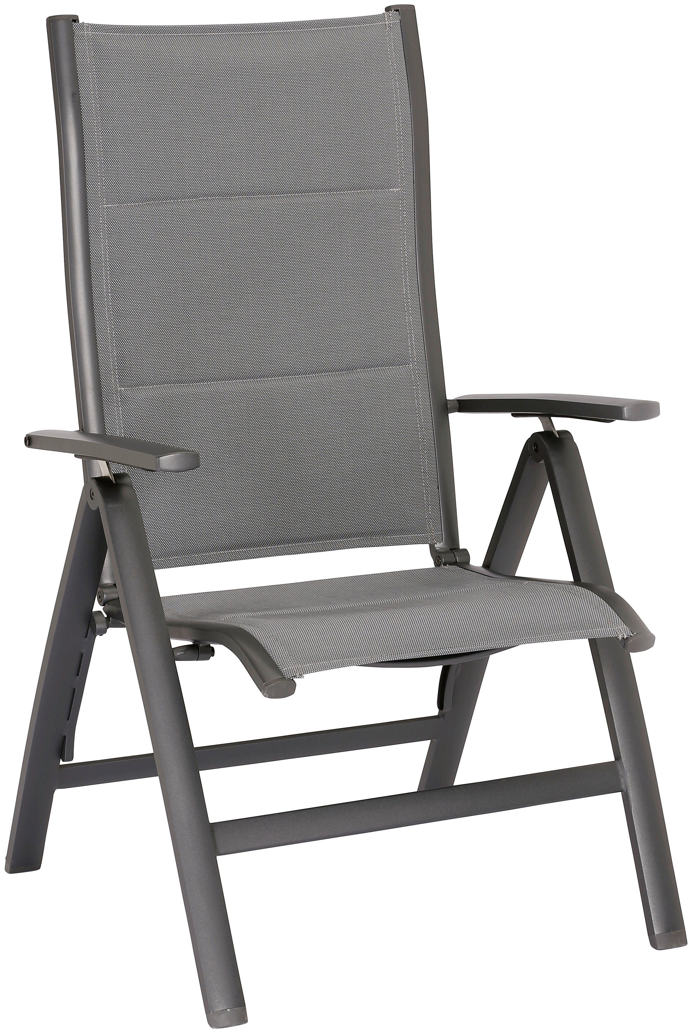 Best Gartensessel Varese (Set, 2-St), 2x Klappsessel Varese anthrazit/mat