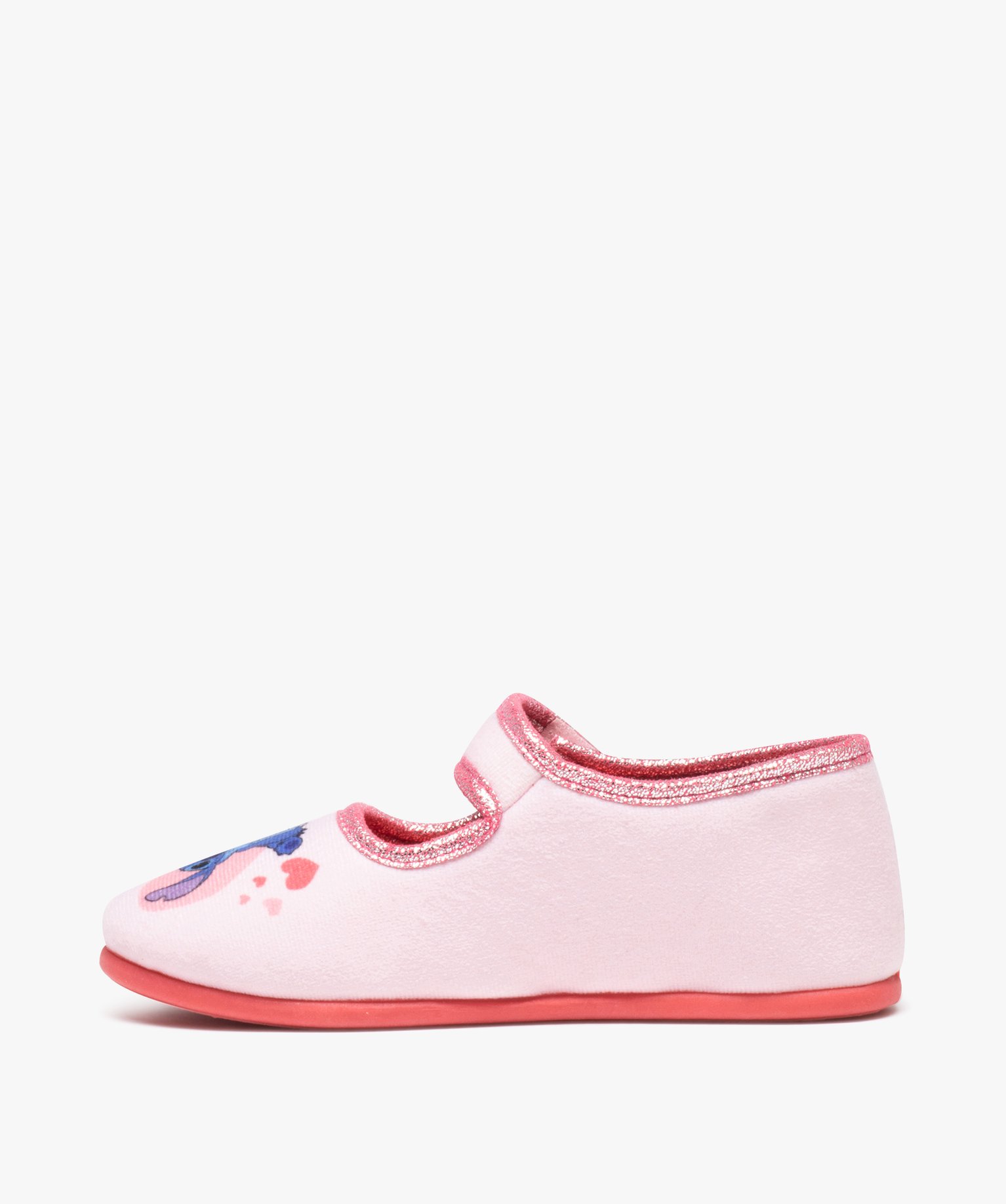 Chaussons fille ballerines imprimées Stitch - DS rose | GEMO