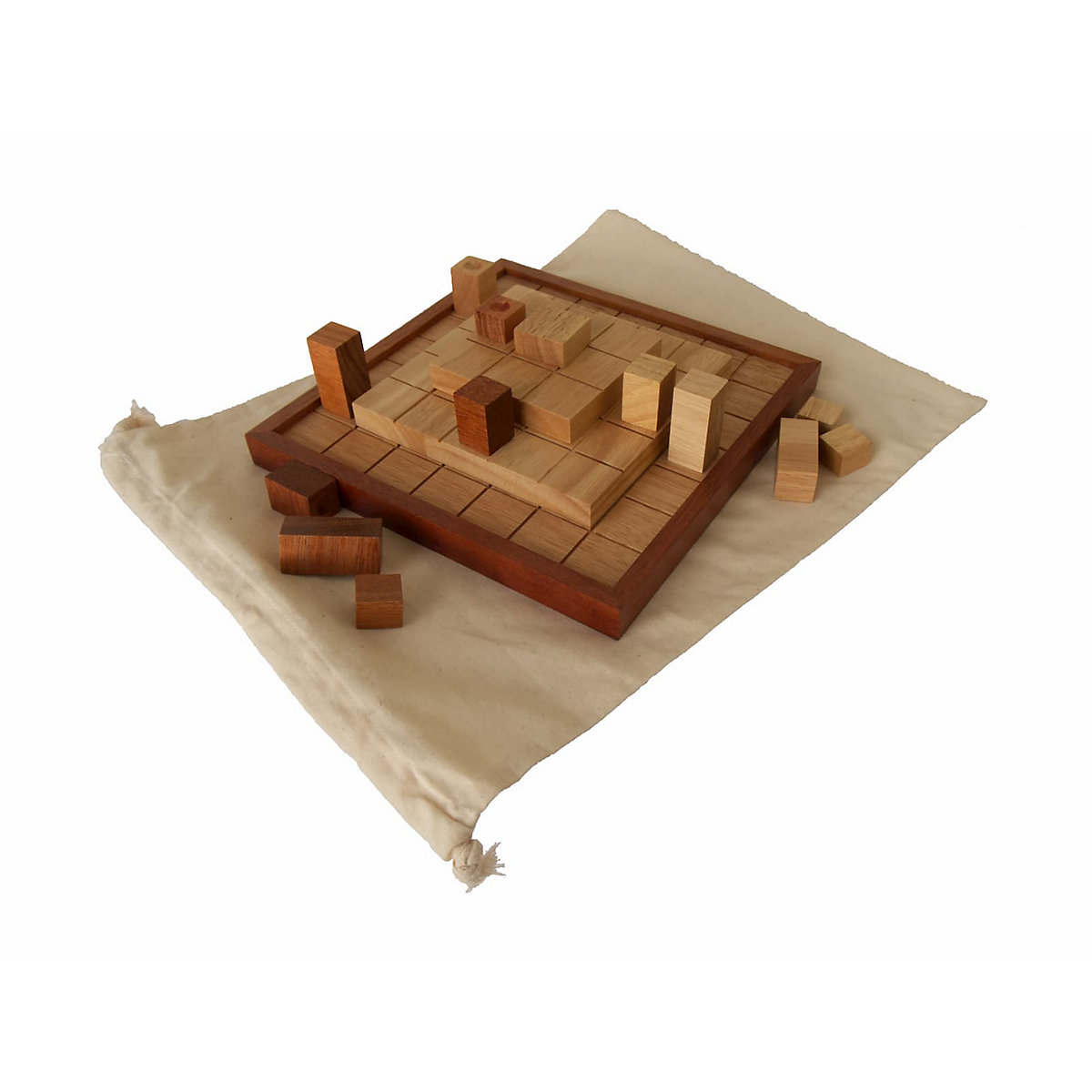 INDUKTO - Gesellschaftsspiel für 2 Personen, Familienspiel, Brettspiel aus Holz