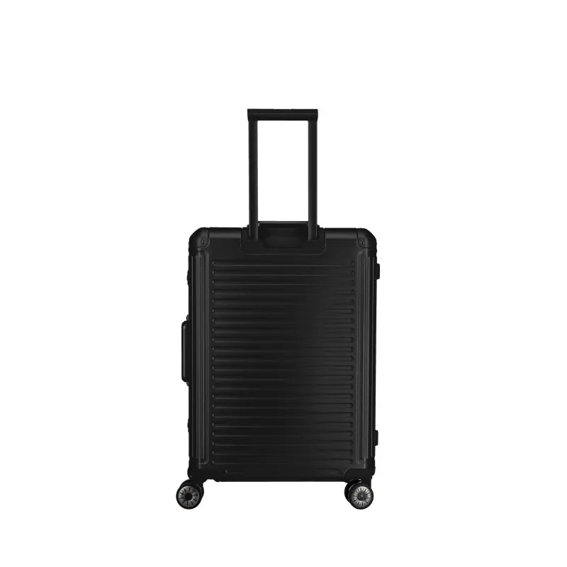 Travelite NEXT Trolley M mit 4 Rollen (67cm) - Schwarz