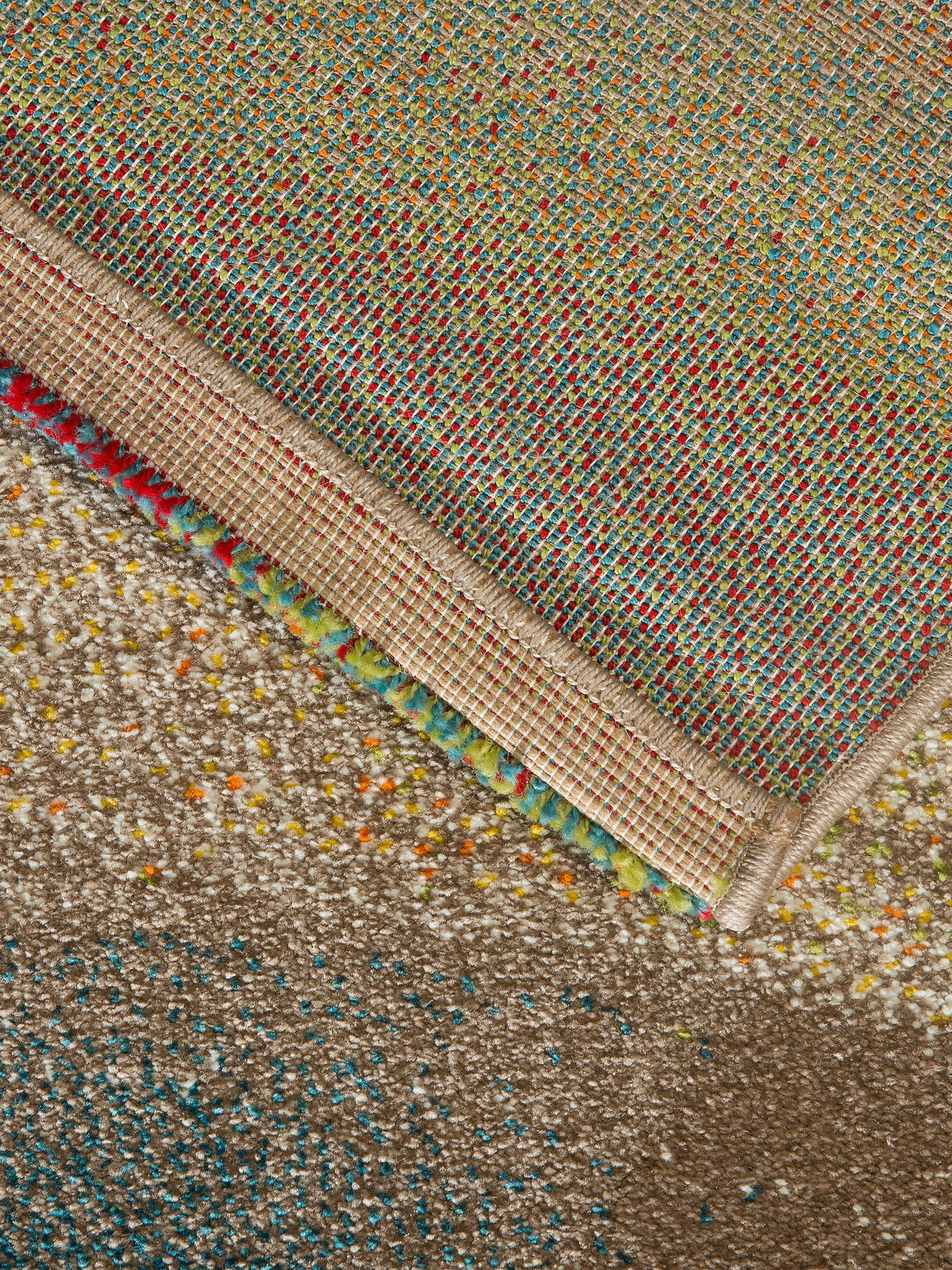 Kaleidoskop Moderner Teppich, Multicolor