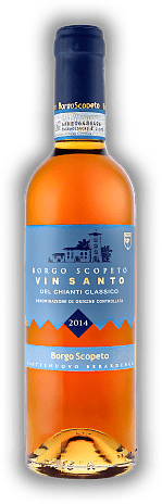 Borgo Scopeto, Vin Santo del Chianti Classico, DOC, lieblich, 2014, Toscana  Borgo Scopeto, Vin Santo del Chianti Classico, DOC, lieblich, 2014, Toscana   Jahrgang 2014 - 0,375	 Liter - Vol 16%