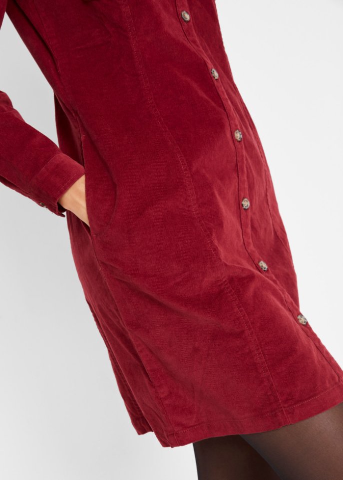 Cord-Stretch-Kleid