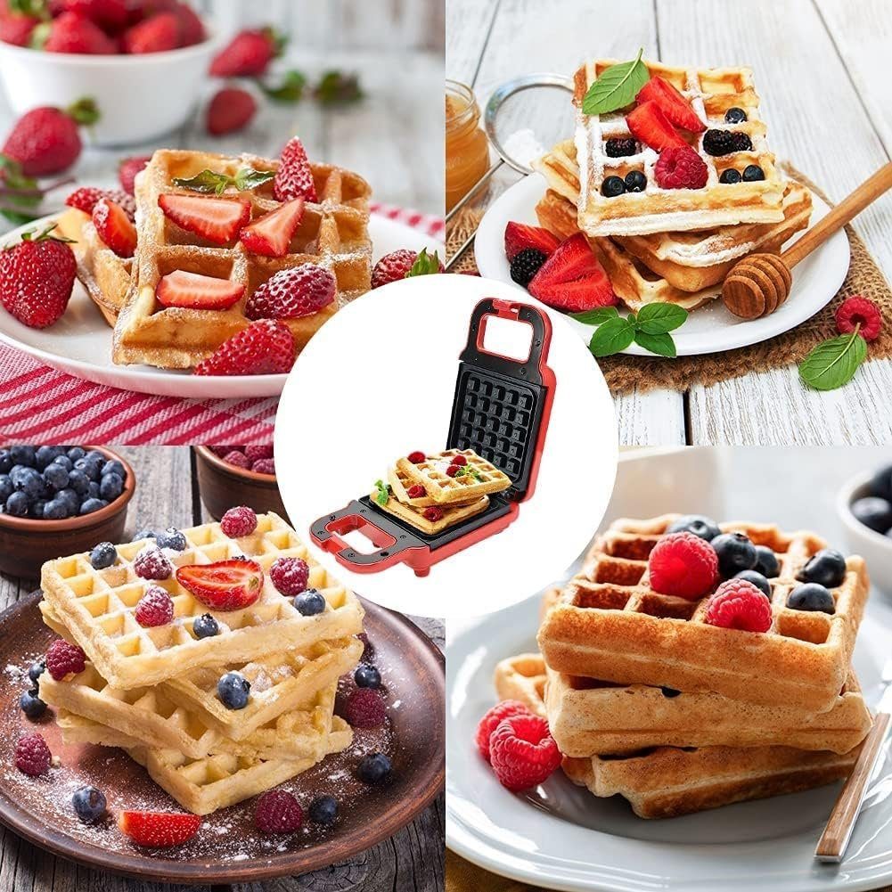 MOUTEN Sandwichmaker Waffelmaschine doppelseitige Heizung Brotmaschine Drucktoaster