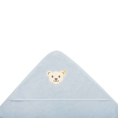 Badetuch mit Kapuze, hellblau