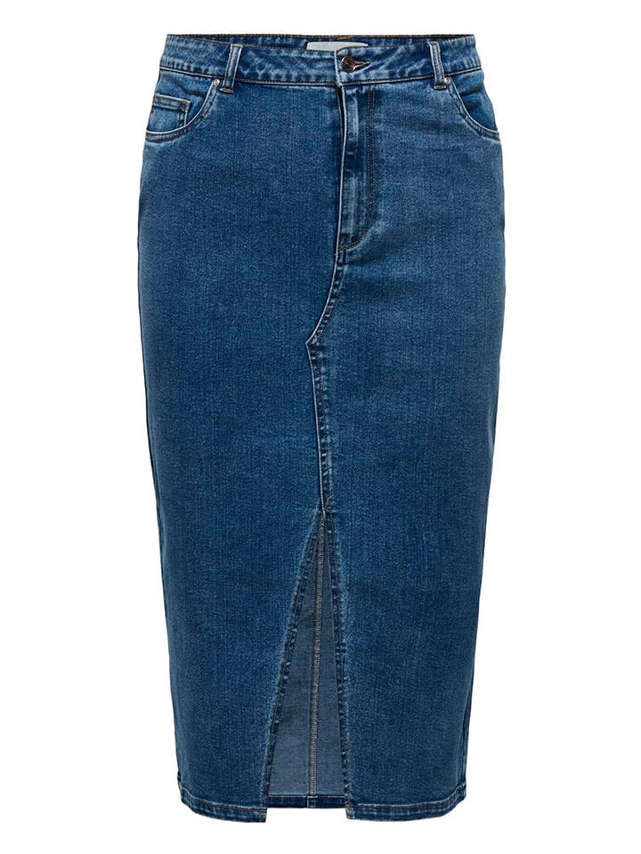 ONLY Carmakoma Jeansrock in Blau günstig kaufen