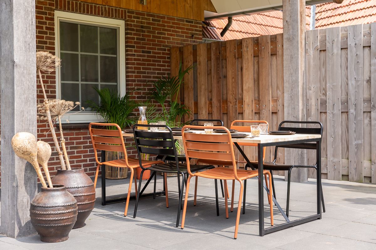 MaximaVida Max rostbraun Metall Gartenstuhle