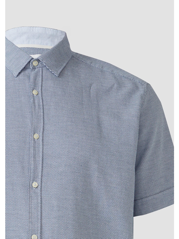 s.Oliver Hemd kurzarm in Blau günstig kaufen