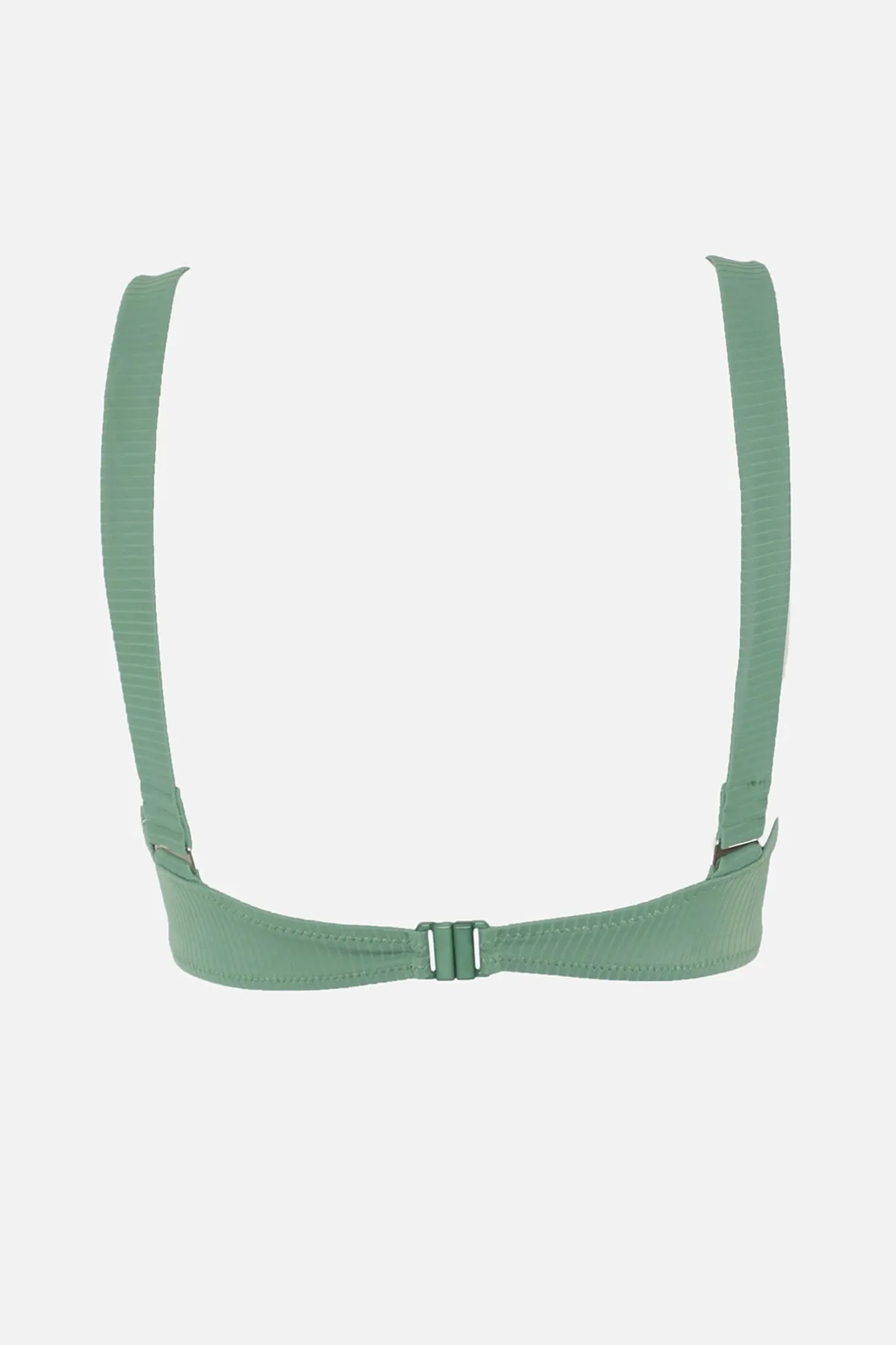 Trendyol Collection  Grünes strukturiertes Bikinioberteil mit Knotendetail TBESS22BU0040