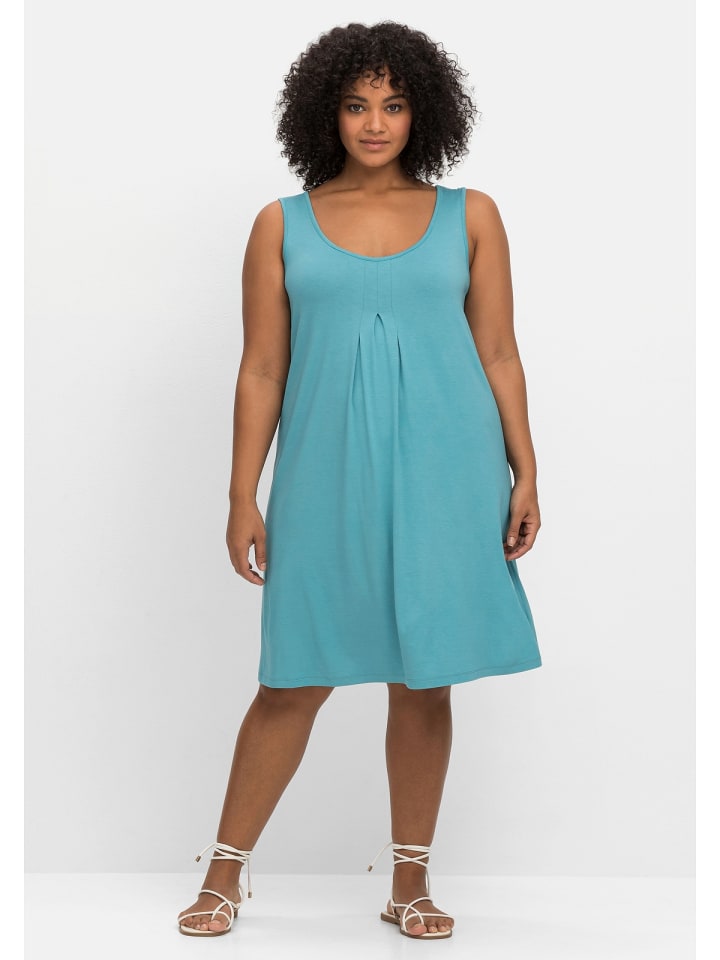 sheego Strandkleid in türkis günstig kaufen
