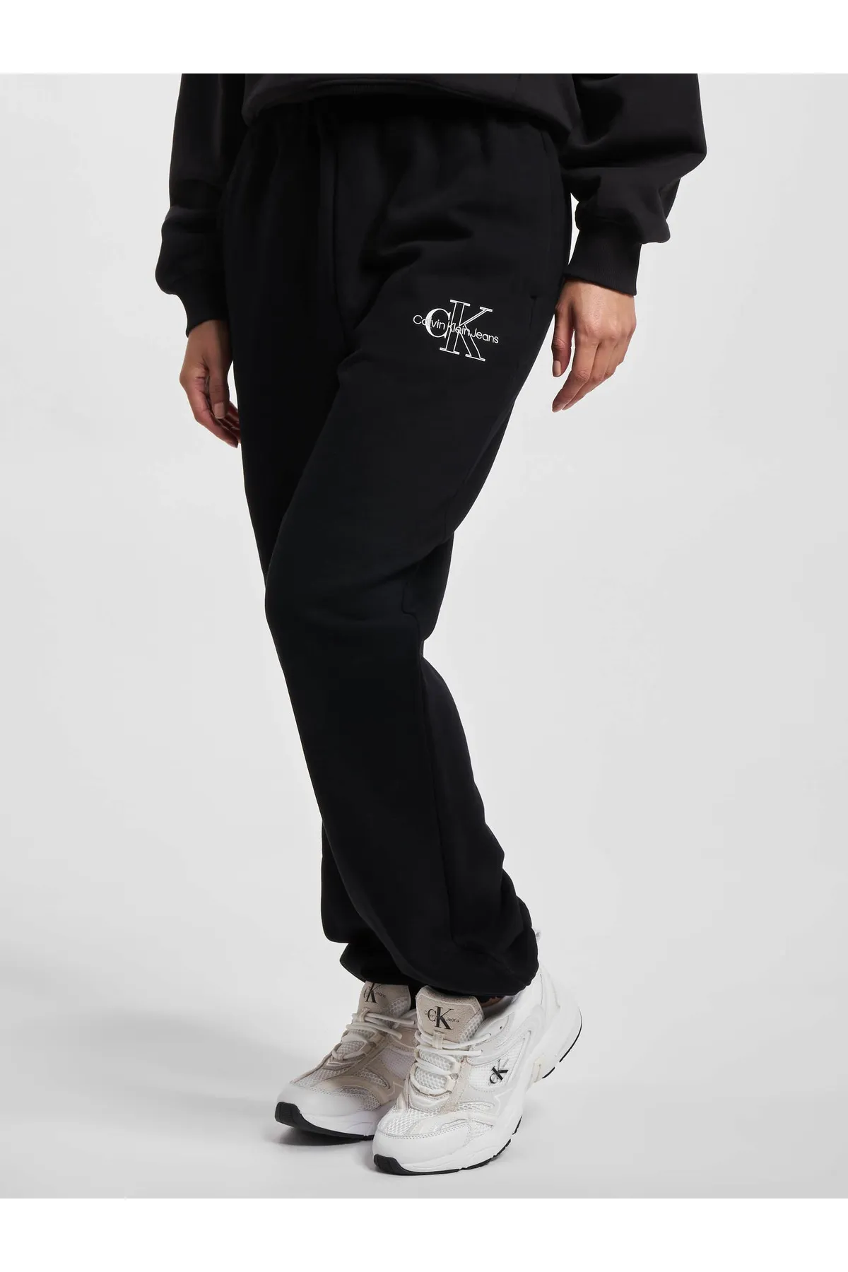 Calvin Klein  Damen Calvin Klein Jeans Zweifarbig Monogramm Jogginghose