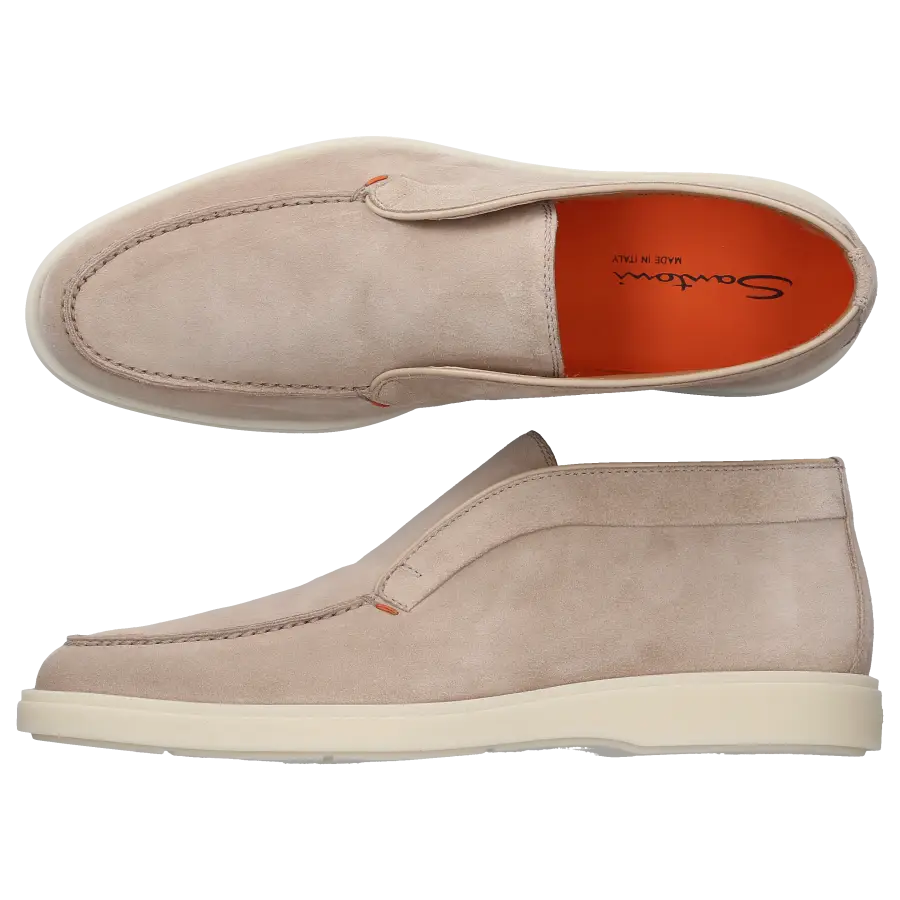 Santoni - Stiefeletten DESERT BOOT Veloursleder - beige