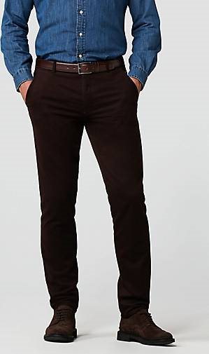 MEYER Chino-Hose Super-Stretch Check Pattern Chino
