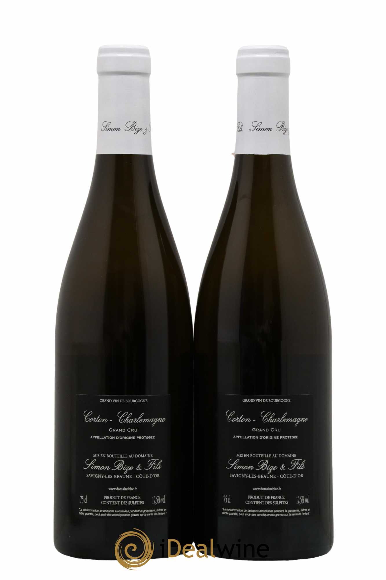 Corton-Charlemagne Grand Cru Simon Bize & Fils  2021 - Lot de 2 Bouteilles