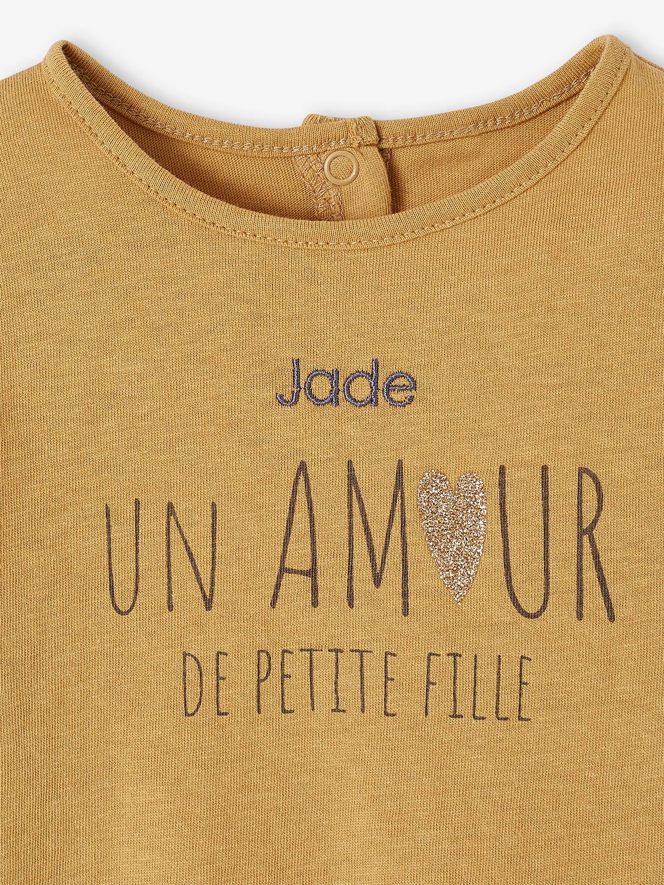 T-shirt personnalisable bébé bronze