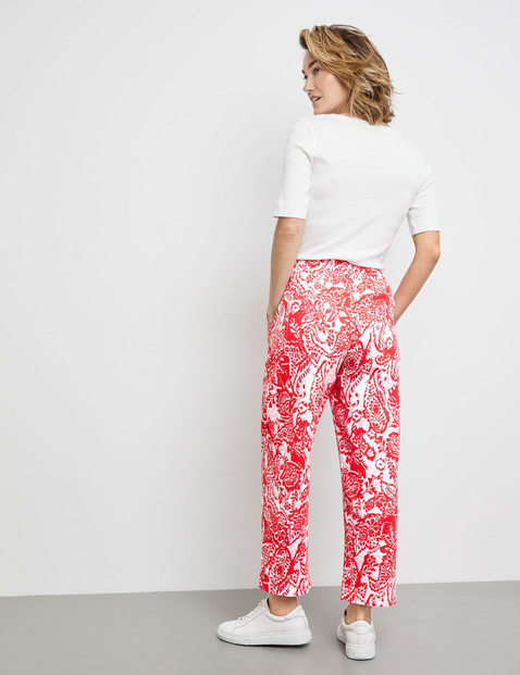 Schlupfhose Easy Fit mit Leinenanteil