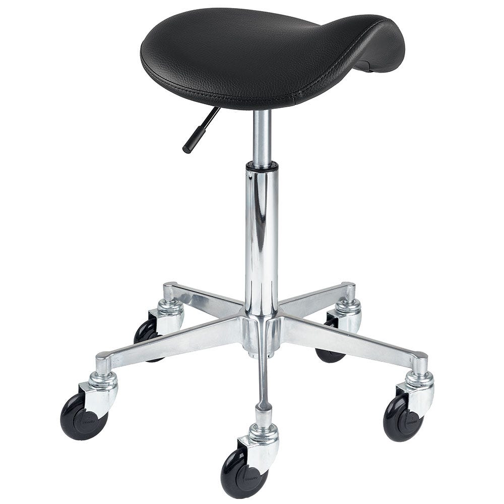 Efalock Rollhocker Clic Tec Saddle Comfy Alu M