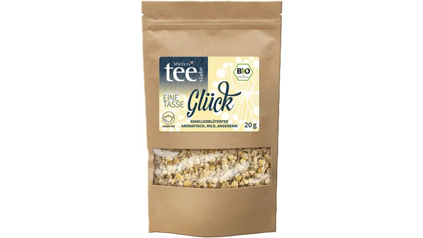 Müllers Teestube Bio Kräutertee Kamille Eine Tasse Glück 20 g