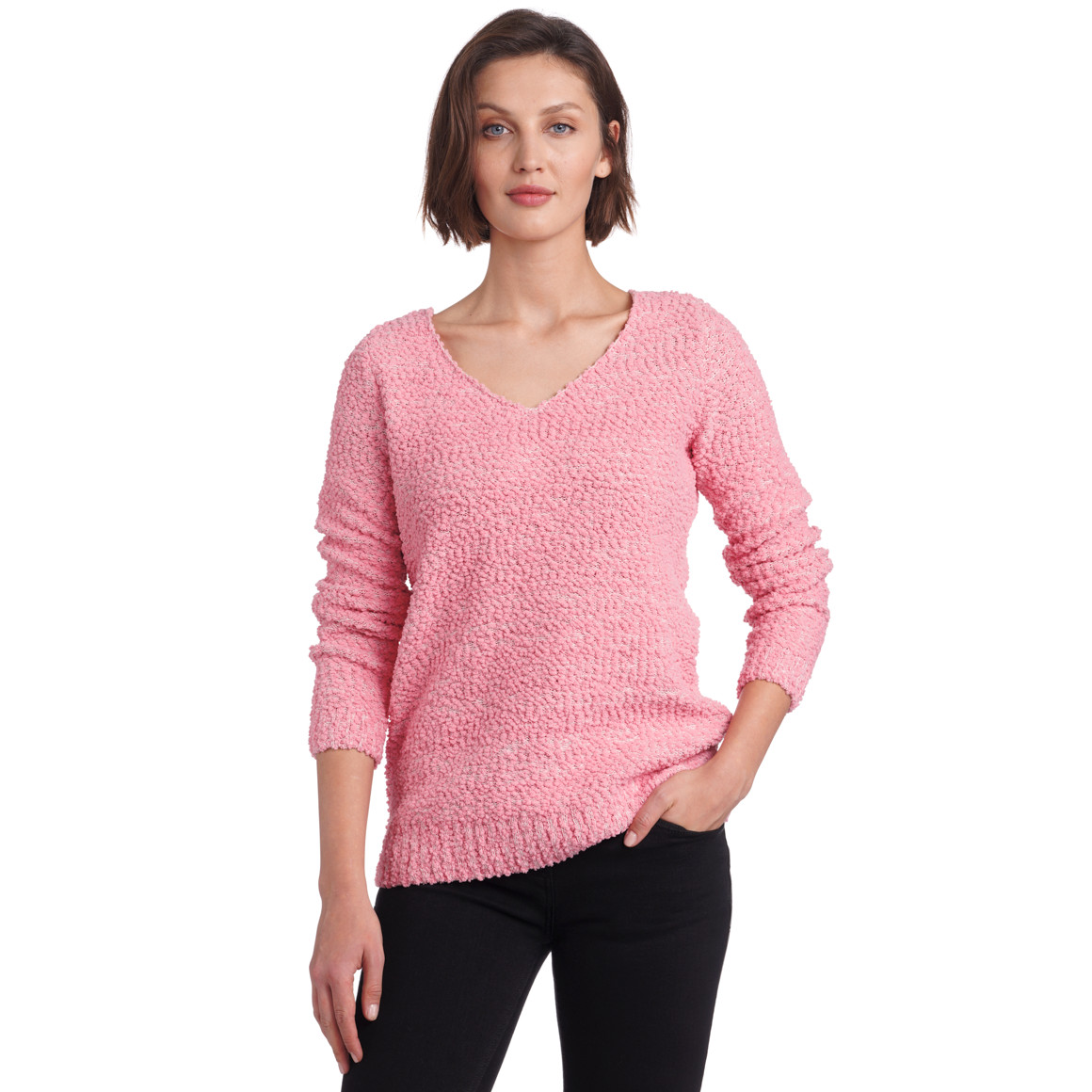 Damen Strickpullover in Chenille-Optik