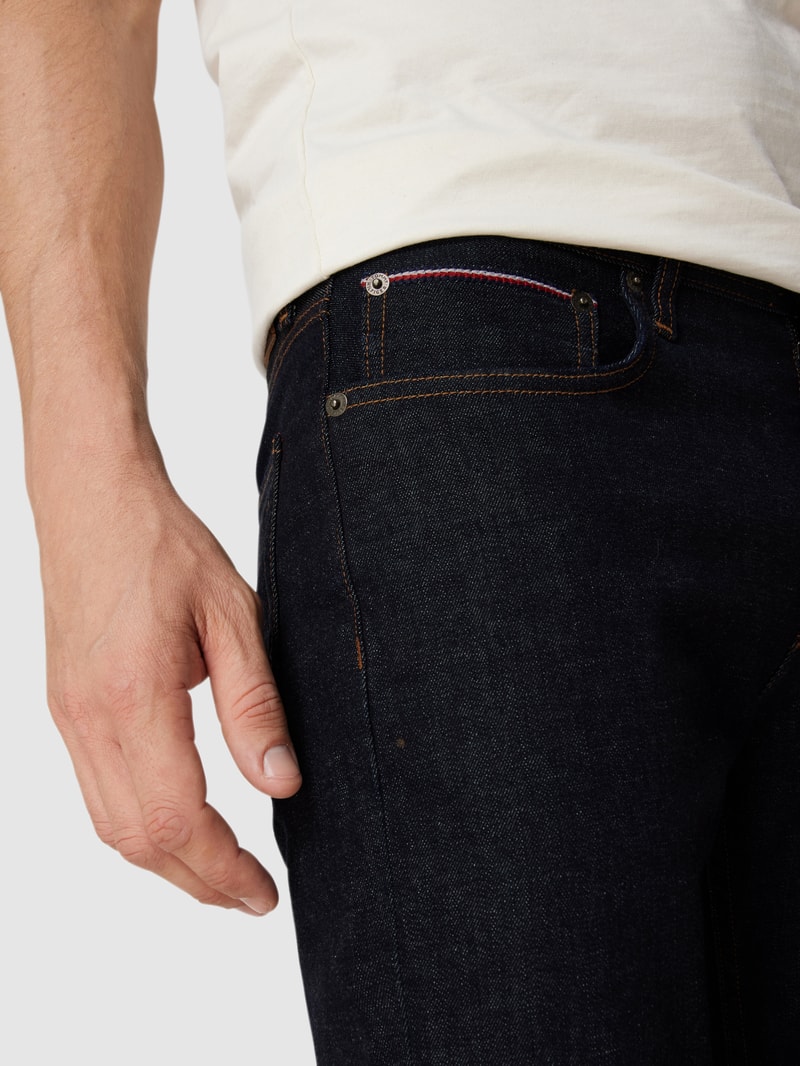 Straight Fit Jeans mit Stretch-Anteil Modell 'Denton' in dunkelblau