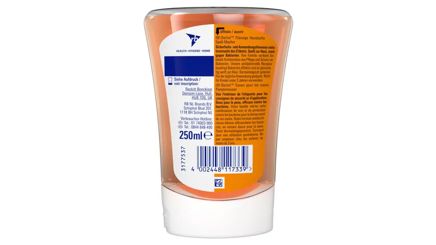 Dettol Flüssige Seife No-Touch Nachfüller Grapefruit 250 ml