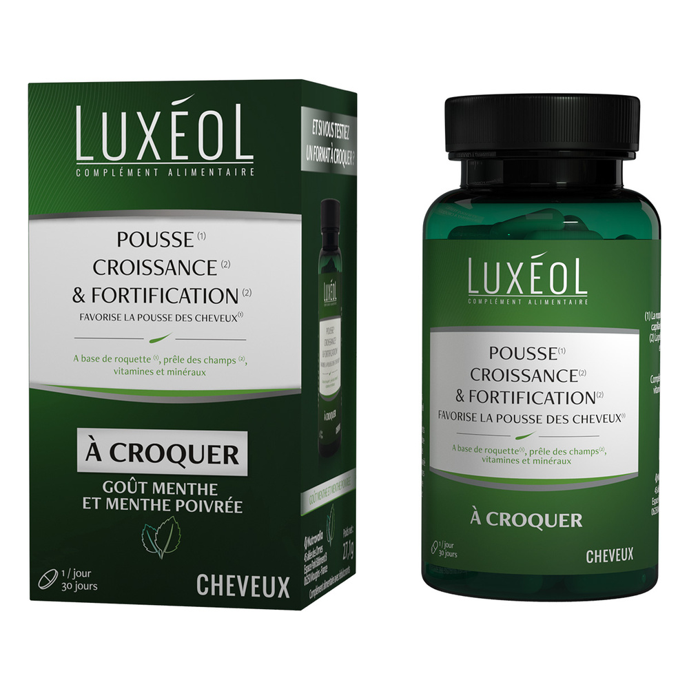 Luxéol Luxéol Pousse Croissance et Fortification (à croquer) Complément alimentaire