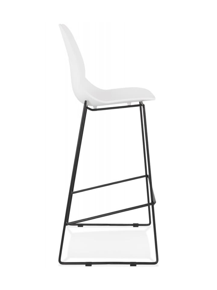 KADIMA DESIGN Barhocker Metall Kunststoff | Industriestil in Weiß-Schwarz günstig kaufen onesize